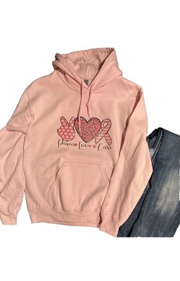 Breast Cancer Awareness Pink Hoodie, graphic design - image1